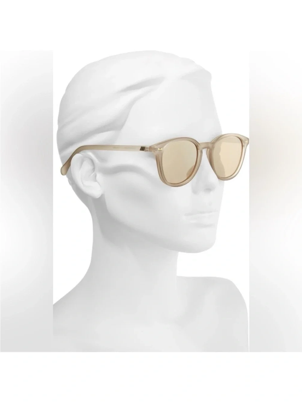 LE SPECS Bandwagon NEW Sunglasses Matte Stone Frame With Copper Mirror Lens NEW